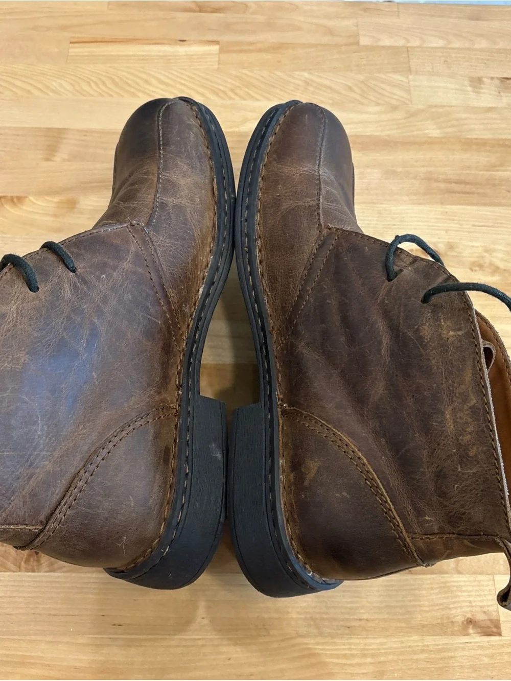 BOC Born Harrison Men's Brown Leather Casual Distressed Chukka Boot Sz 10 /42